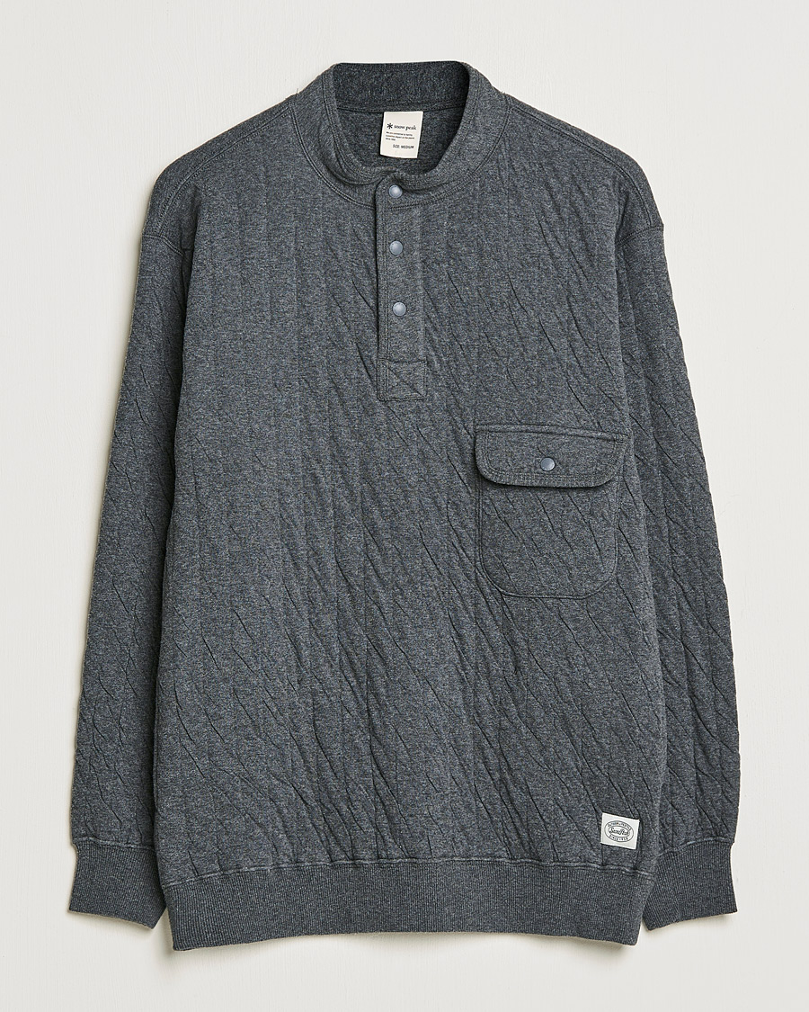 Herre | Trøjer | Snow Peak | Natural Warm Stretch Pullover Medium Grey