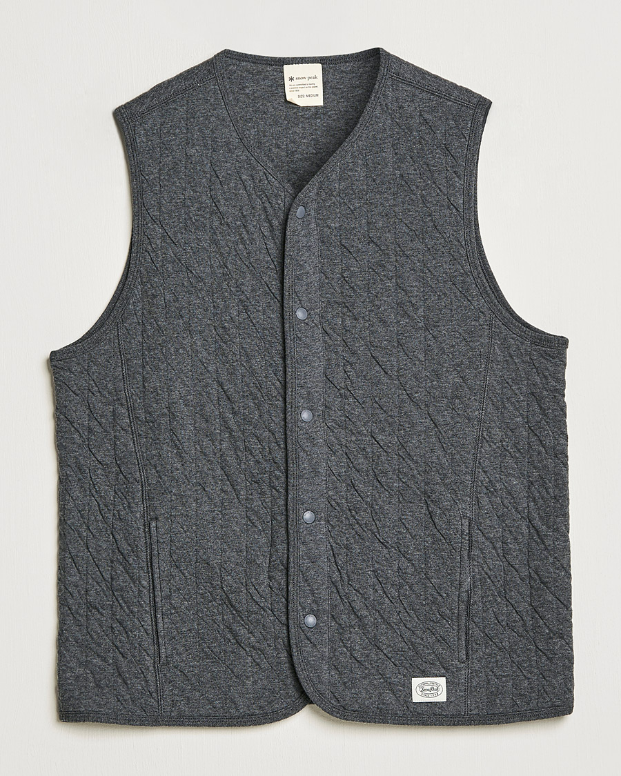 Herre | Trøjer | Snow Peak | Natural Warm Stretch Vest Medium Grey
