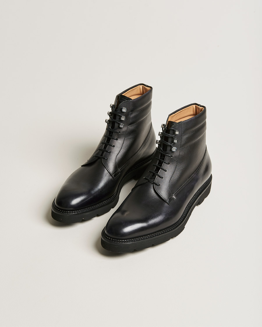 Herre | John Lobb Adler Leather Boot Black Calf | John Lobb | Adler Leather Boot Black Calf