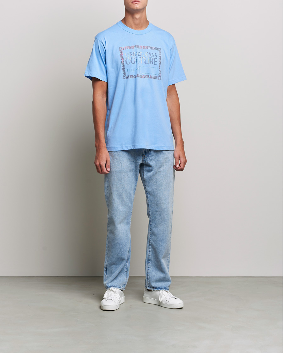 Herre | T-Shirts | Versace Jeans Couture | Piece Nr T-Shirt Sky Blue