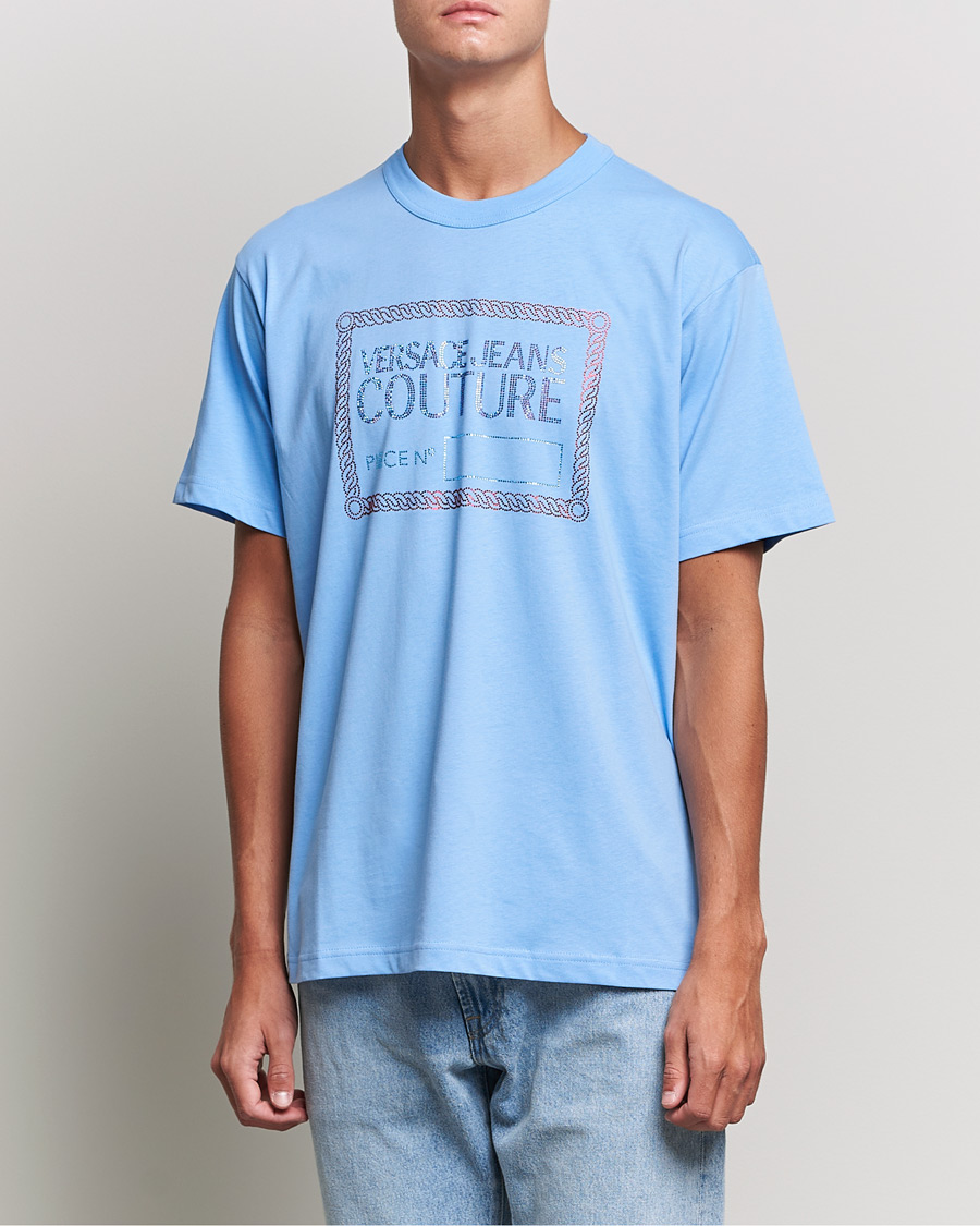 Herre | T-Shirts | Versace Jeans Couture | Piece Nr T-Shirt Sky Blue