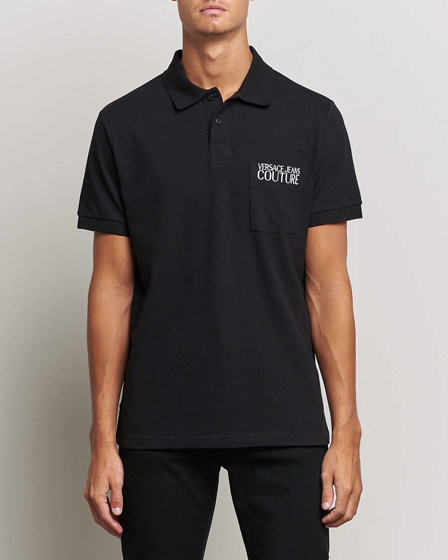 Herre |  | Versace Jeans Couture | Logo Polo Shirt Black