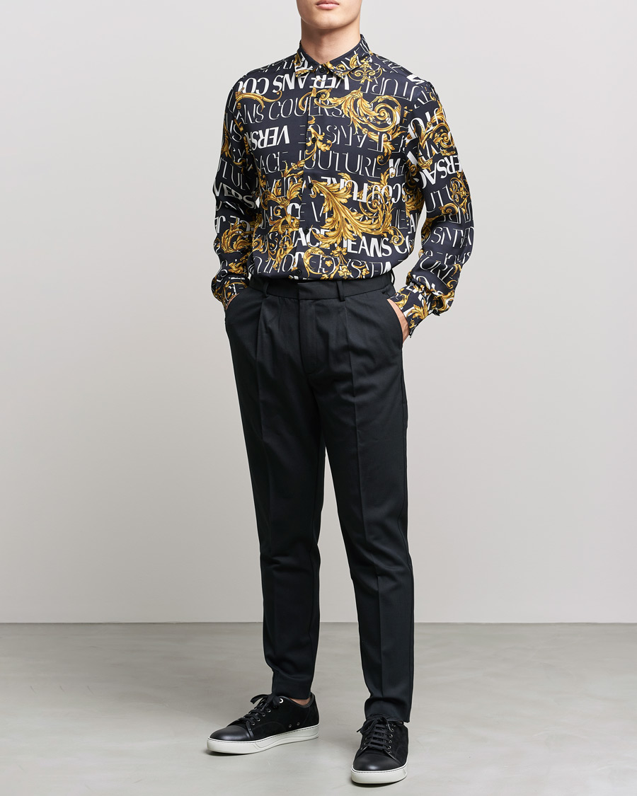 Herre | Skjorter | Versace Jeans Couture | Logo Baroque Shirt Black