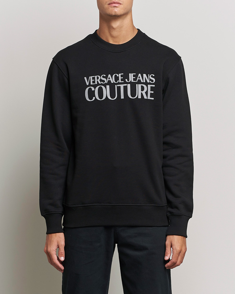 Herre | Trøjer | Versace Jeans Couture | Logo Sweatshirt Black/Silver
