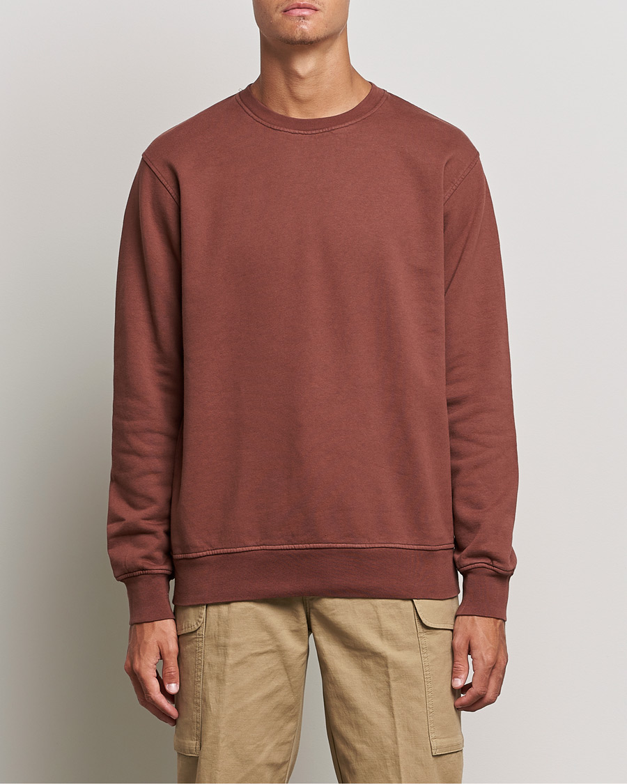 Herre | Trøjer | Colorful Standard | Classic Organic Crew Neck Sweat Cinnamon Brown