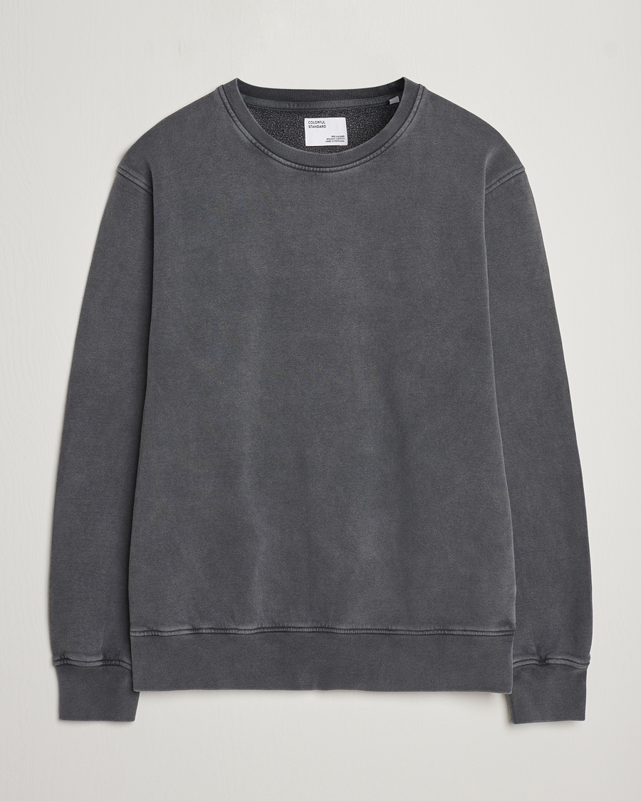 Herre | Trøjer | Colorful Standard | Classic Organic Crew Neck Sweat Faded Black