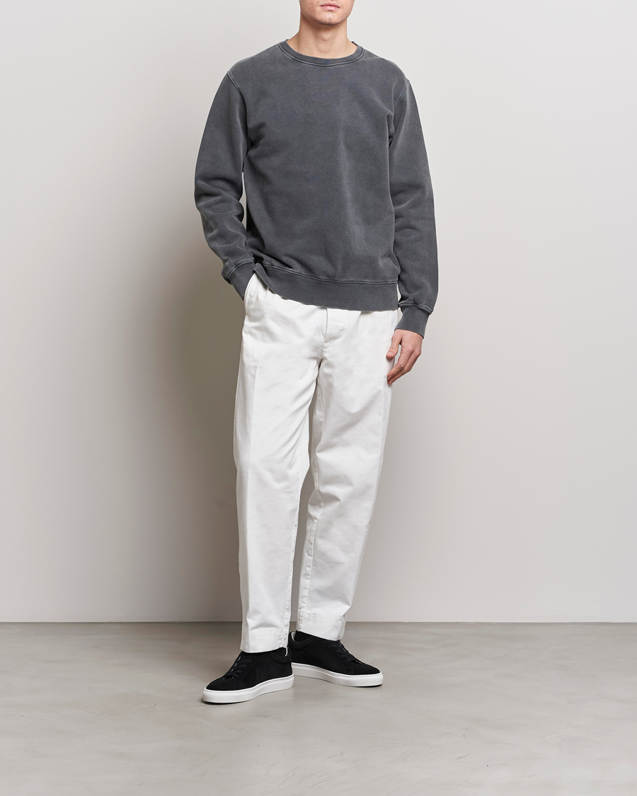 Herre | Trøjer | Colorful Standard | Classic Organic Crew Neck Sweat Faded Black