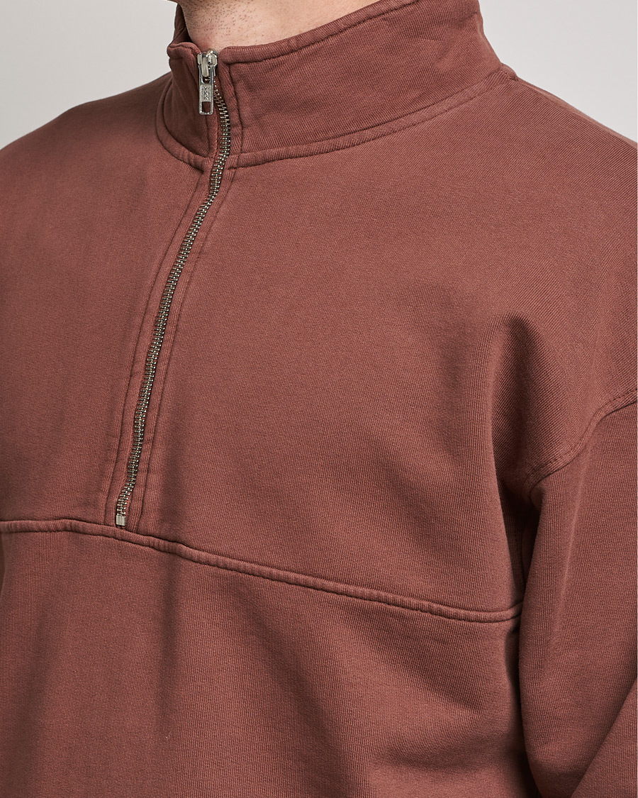 Herre | Trøjer | Colorful Standard | Classic Organic Half-Zip Cinnamon Brown