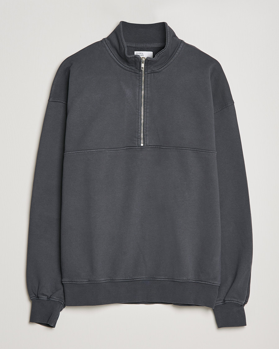 Herre | Trøjer | Colorful Standard | Classic Organic Half-Zip Lava Grey