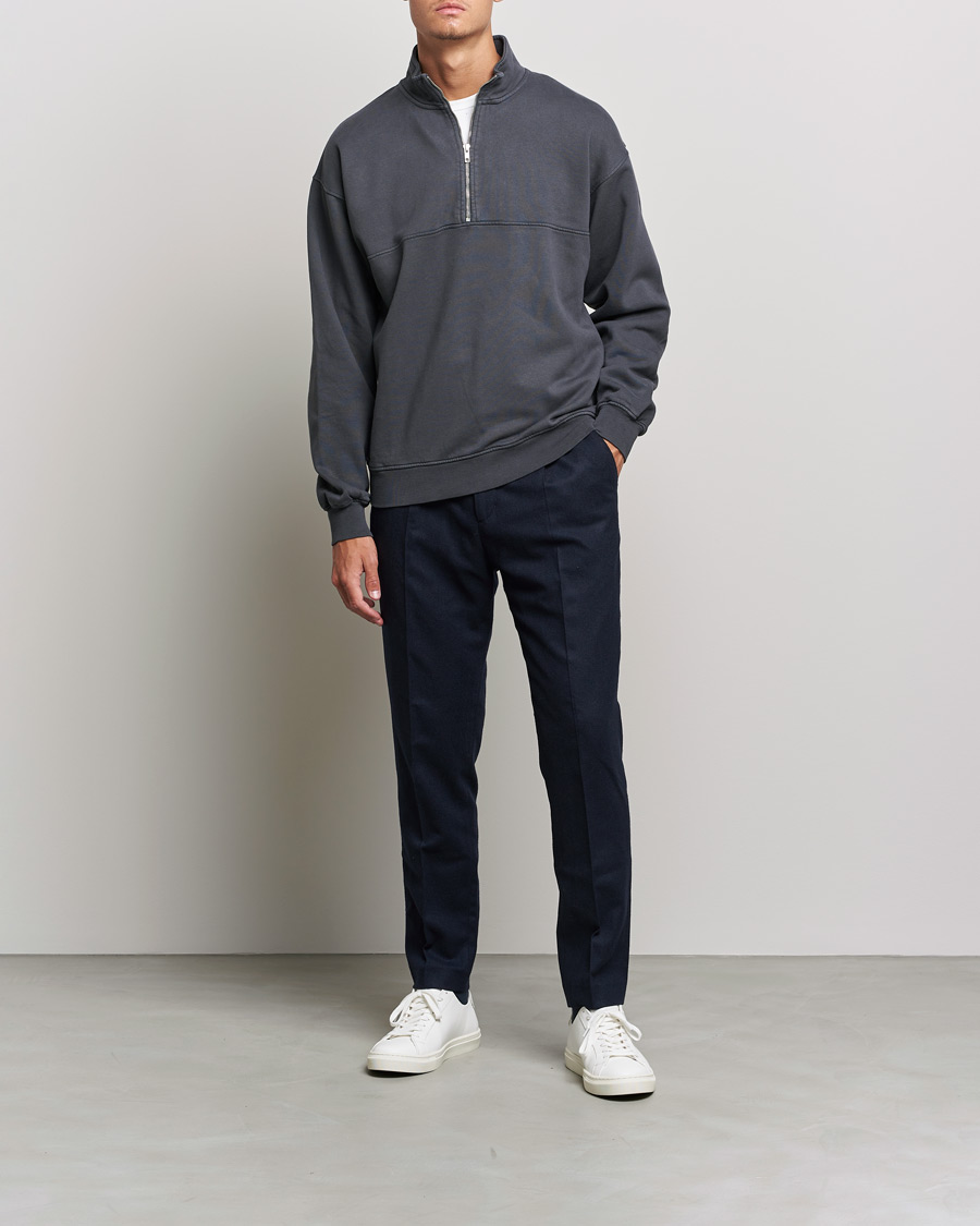 Herre | Trøjer | Colorful Standard | Classic Organic Half-Zip Lava Grey