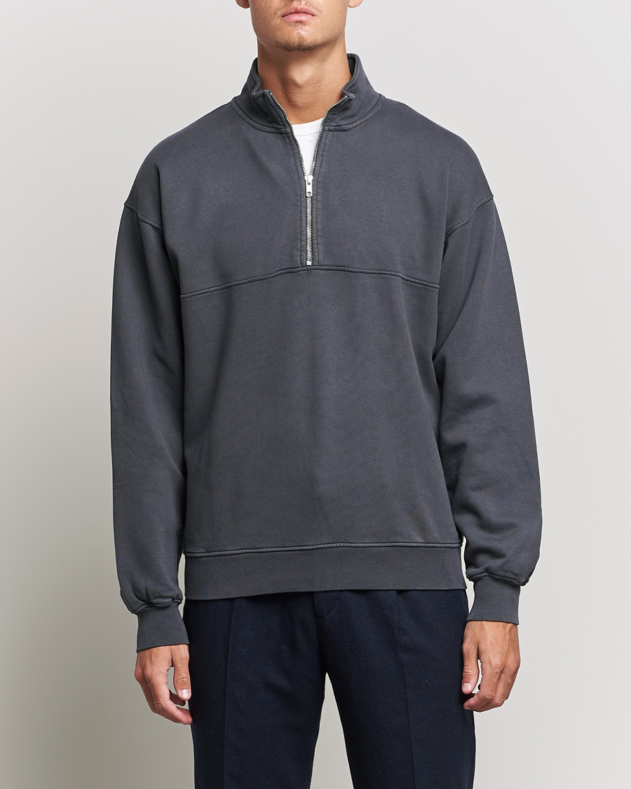 Herre | Trøjer | Colorful Standard | Classic Organic Half-Zip Lava Grey