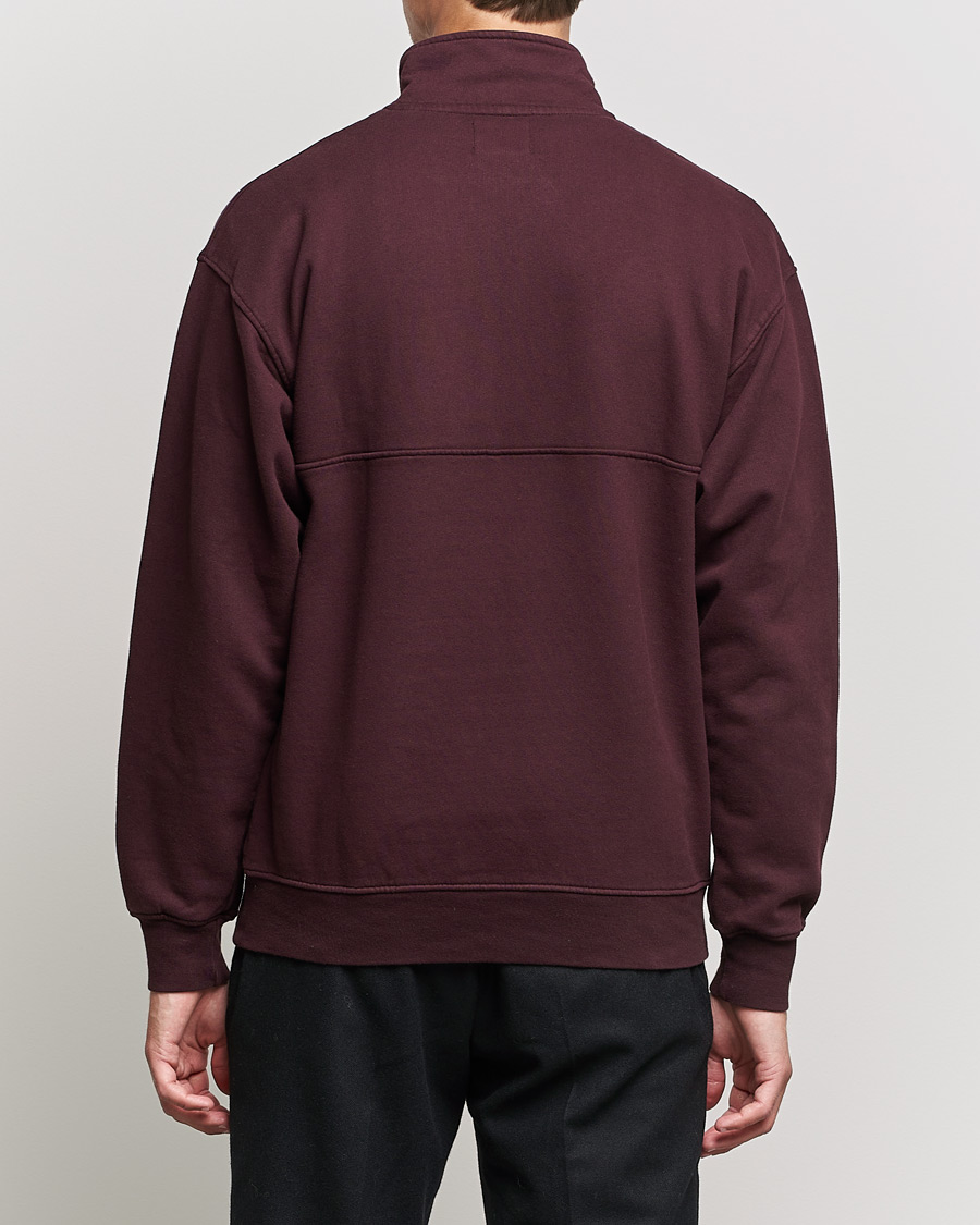 Herre | Trøjer | Colorful Standard | Classic Organic Half-Zip Oxblood Red