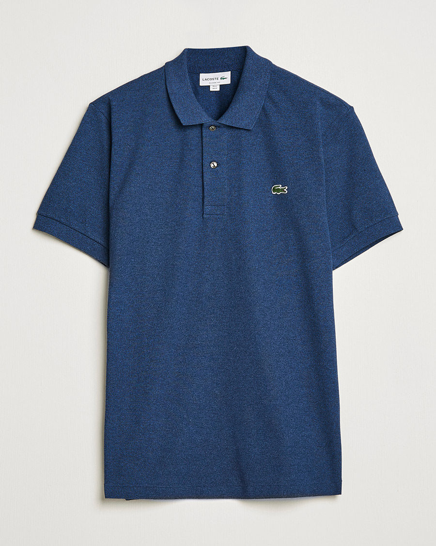 Herre | Polotrøjer | Lacoste | Original Polo Melange Piké Dark Indigo Blue