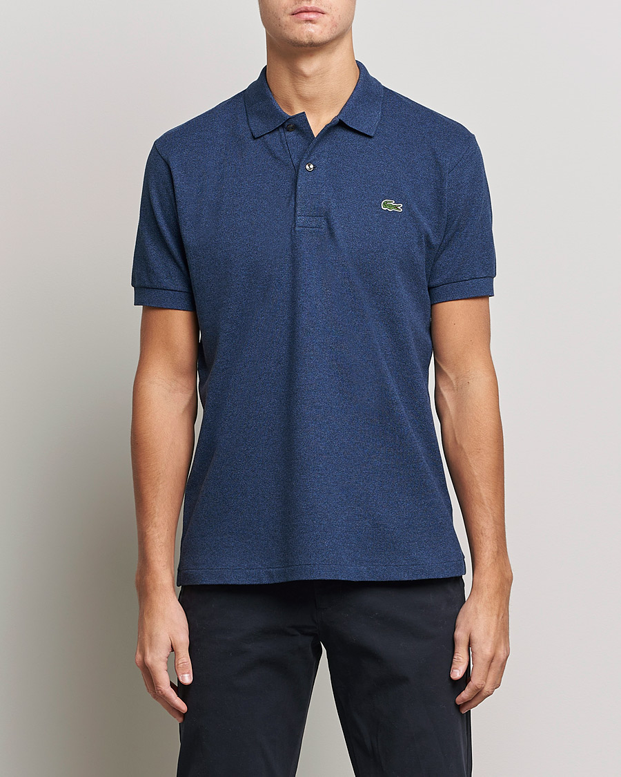 Herre | Polotrøjer | Lacoste | Original Polo Melange Piké Dark Indigo Blue