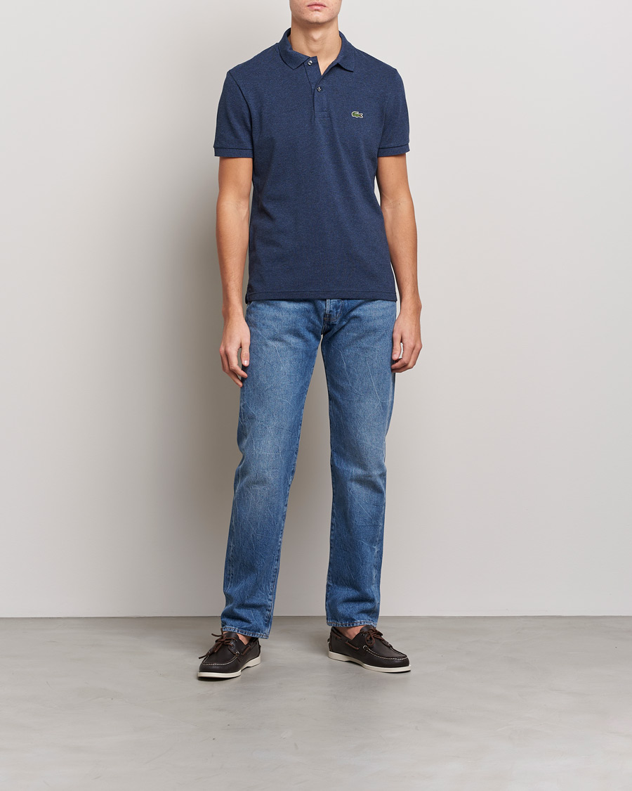 Herre | Polotrøjer | Lacoste | Slim Fit Polo Piké Dark Indigo Blue