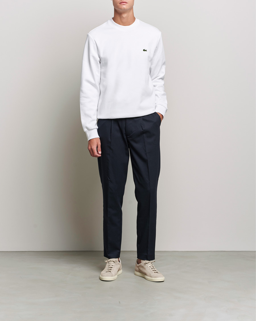 Herre | Trøjer | Lacoste | Crew Neck Sweatshirt White