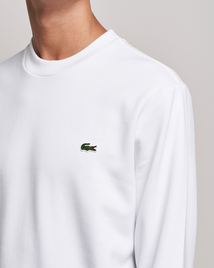 dialog Optø, optø, frost tø besværlige Lacoste Crew Neck Sweatshirt White - CareOfCarl.dk