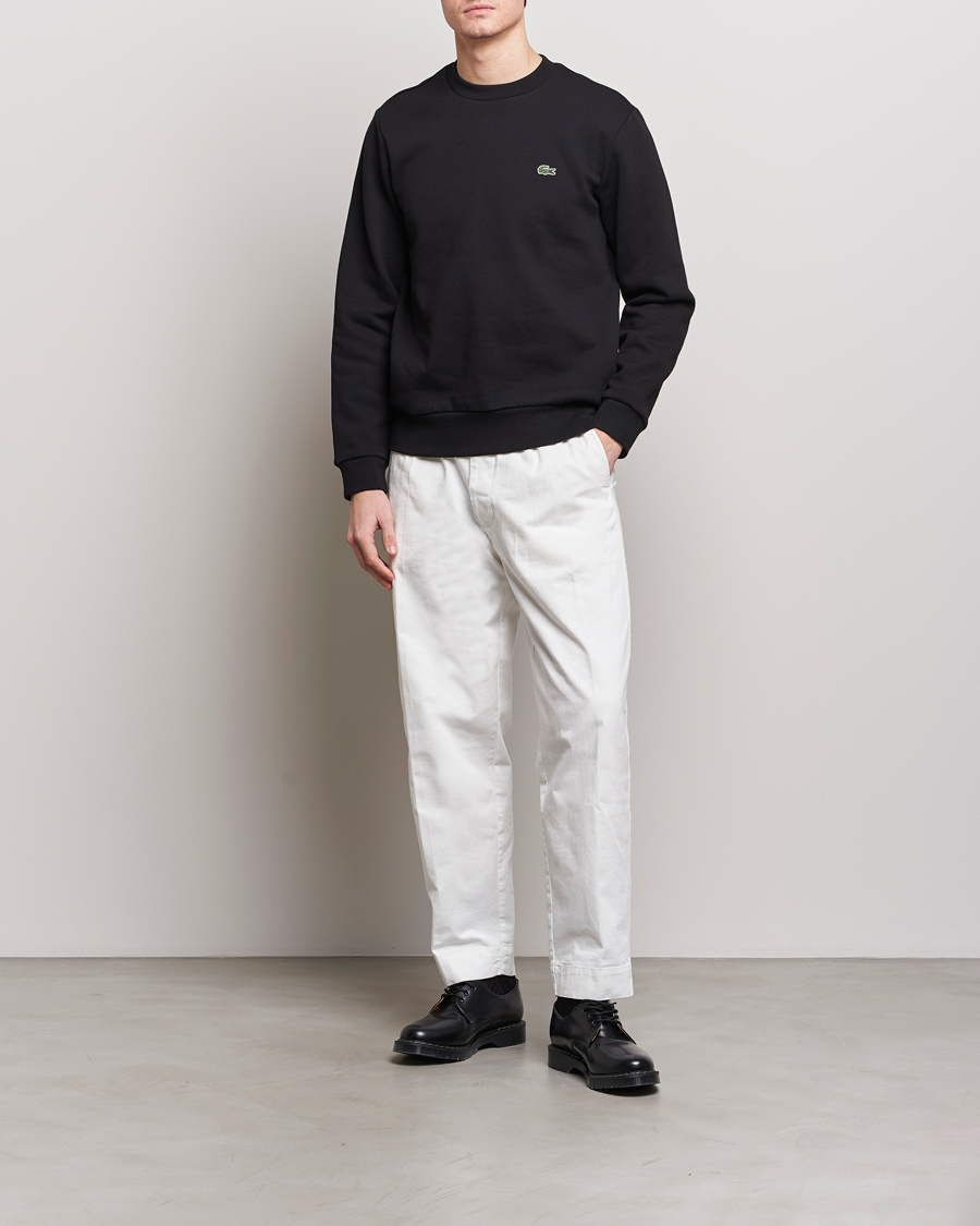 Herre | Trøjer | Lacoste | Crew Neck Sweatshirt Black