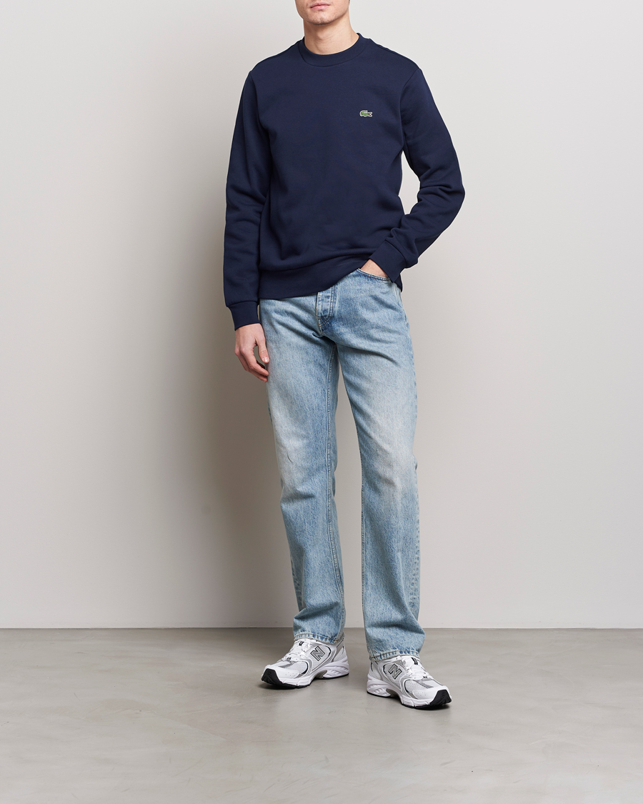 Herre |  | Lacoste | Crew Neck Sweatshirt Navy