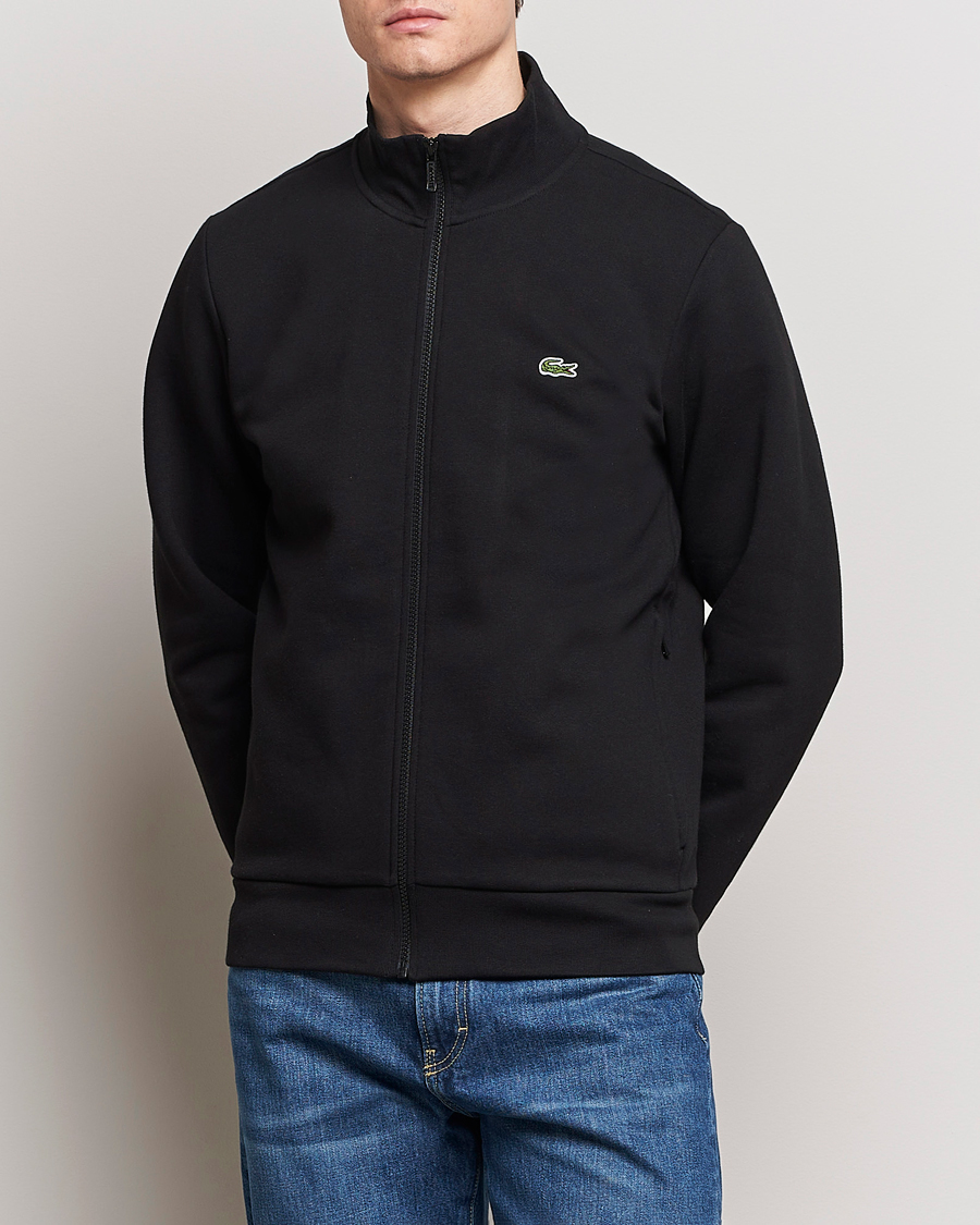 Herre |  | Lacoste | Full Zip Sweater Black