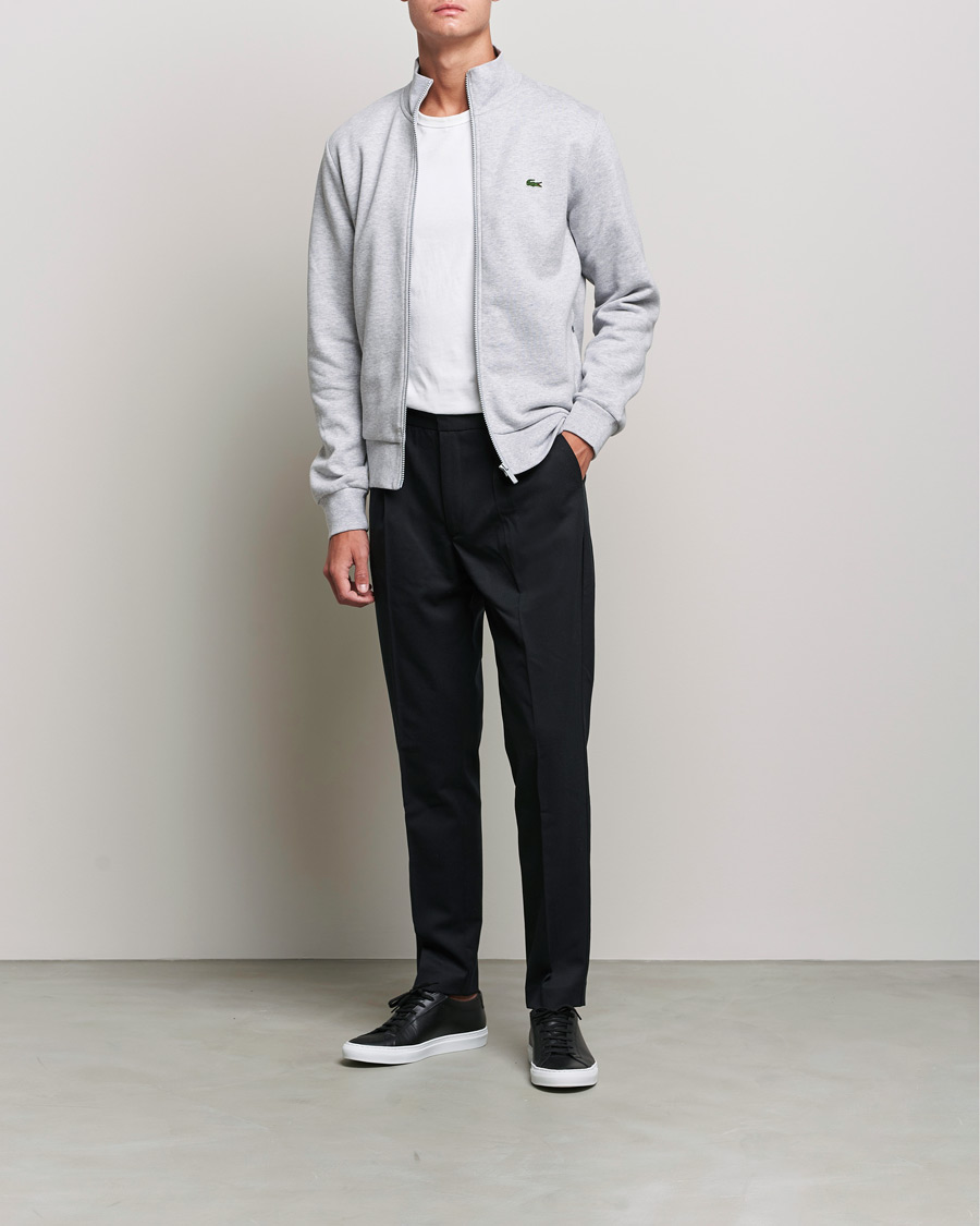 Herre | Trøjer | Lacoste | Full Zip Sweater Silver Chine