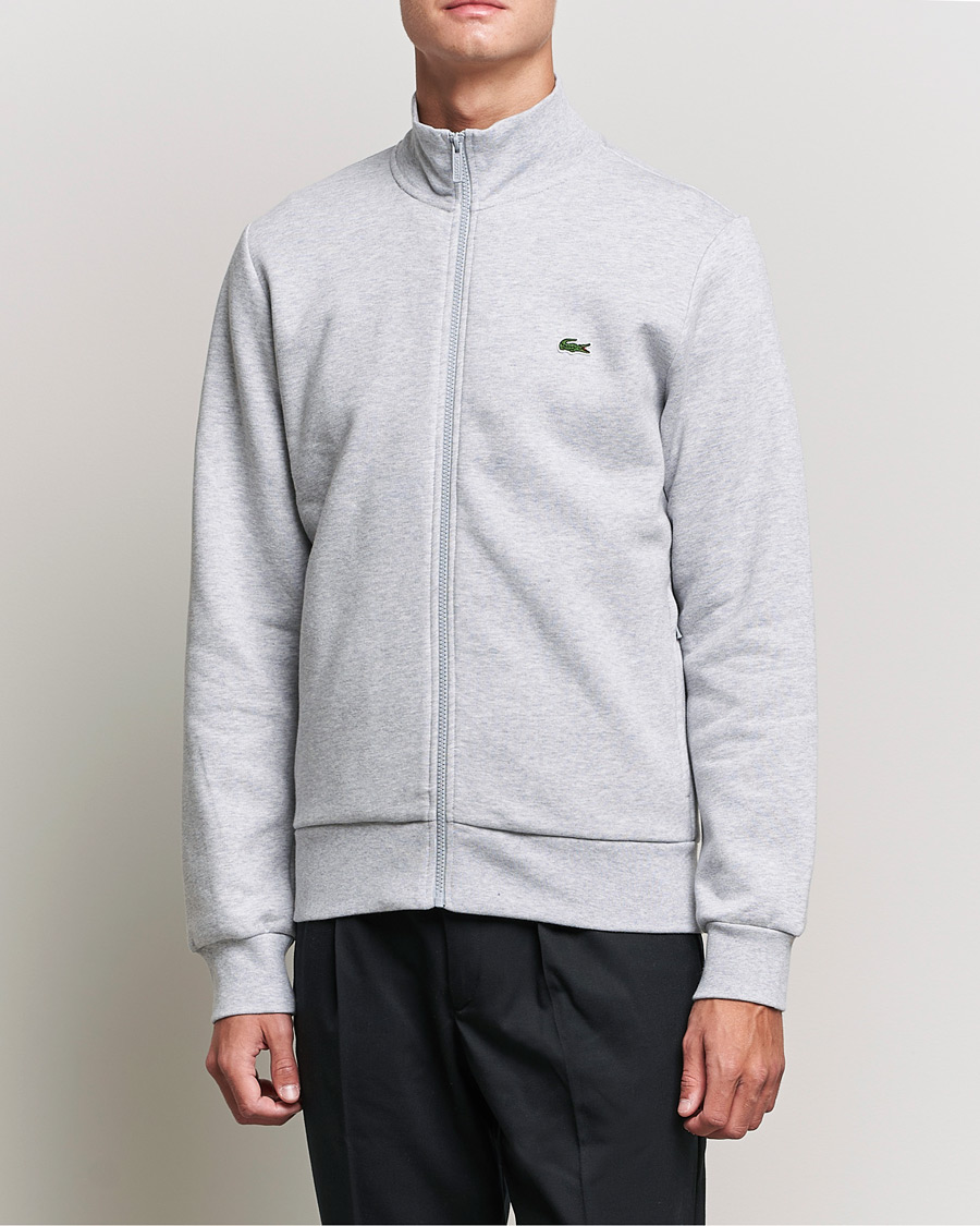 Herre | Full-zip | Lacoste | Full Zip Sweater Silver Chine