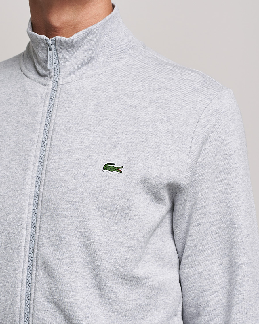 Herre | Trøjer | Lacoste | Full Zip Sweater Silver Chine