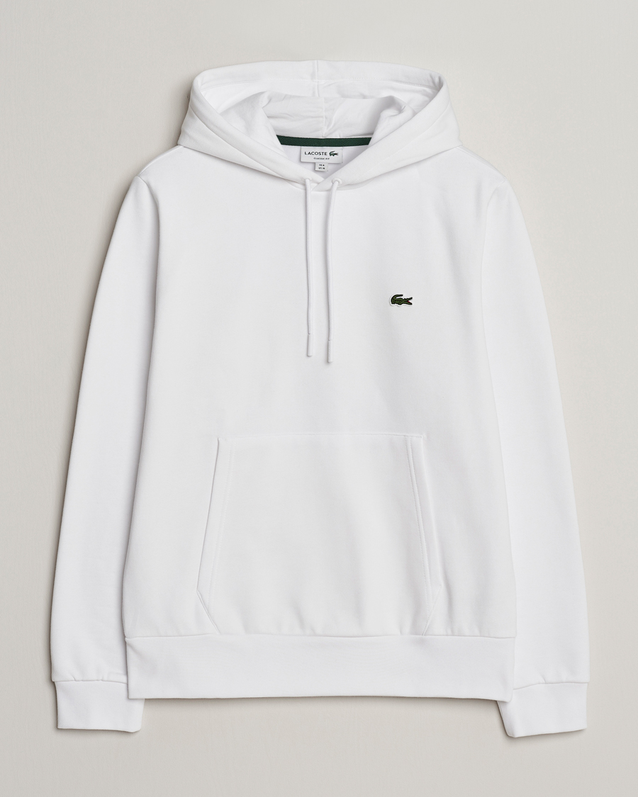 Vedhæft til Bemærk venligst grænseflade Lacoste Hoodie White - CareOfCarl.dk