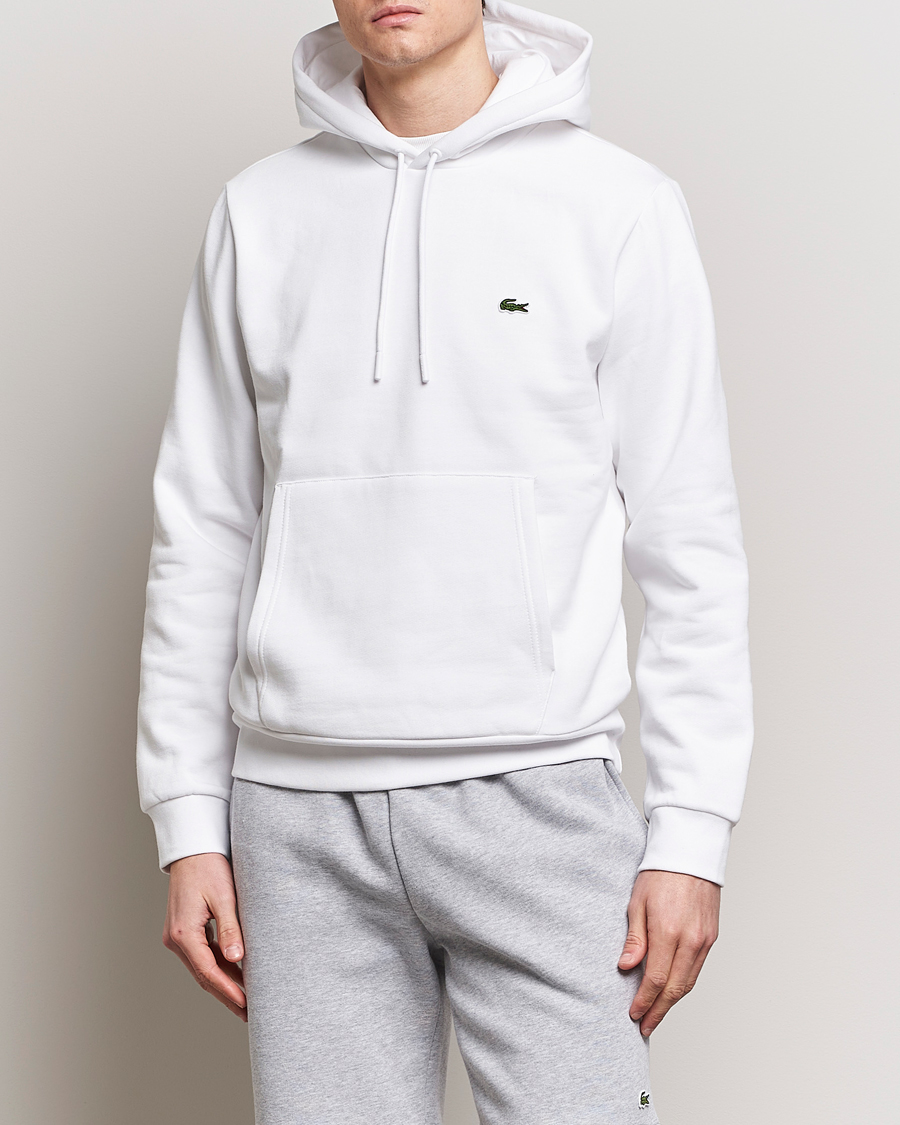 Vedhæft til Bemærk venligst grænseflade Lacoste Hoodie White - CareOfCarl.dk