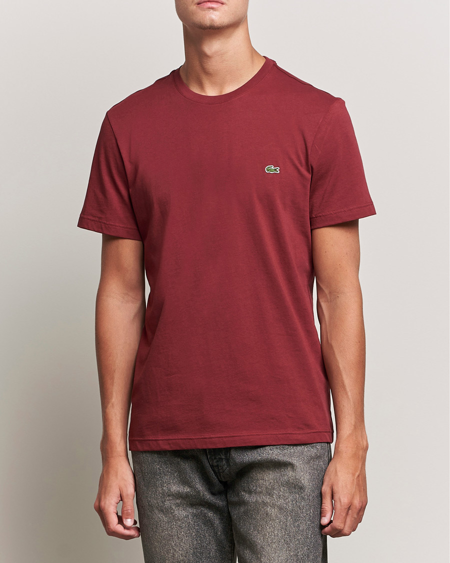 Herre | Lacoste | Lacoste | Crew Neck Tee Cranberry