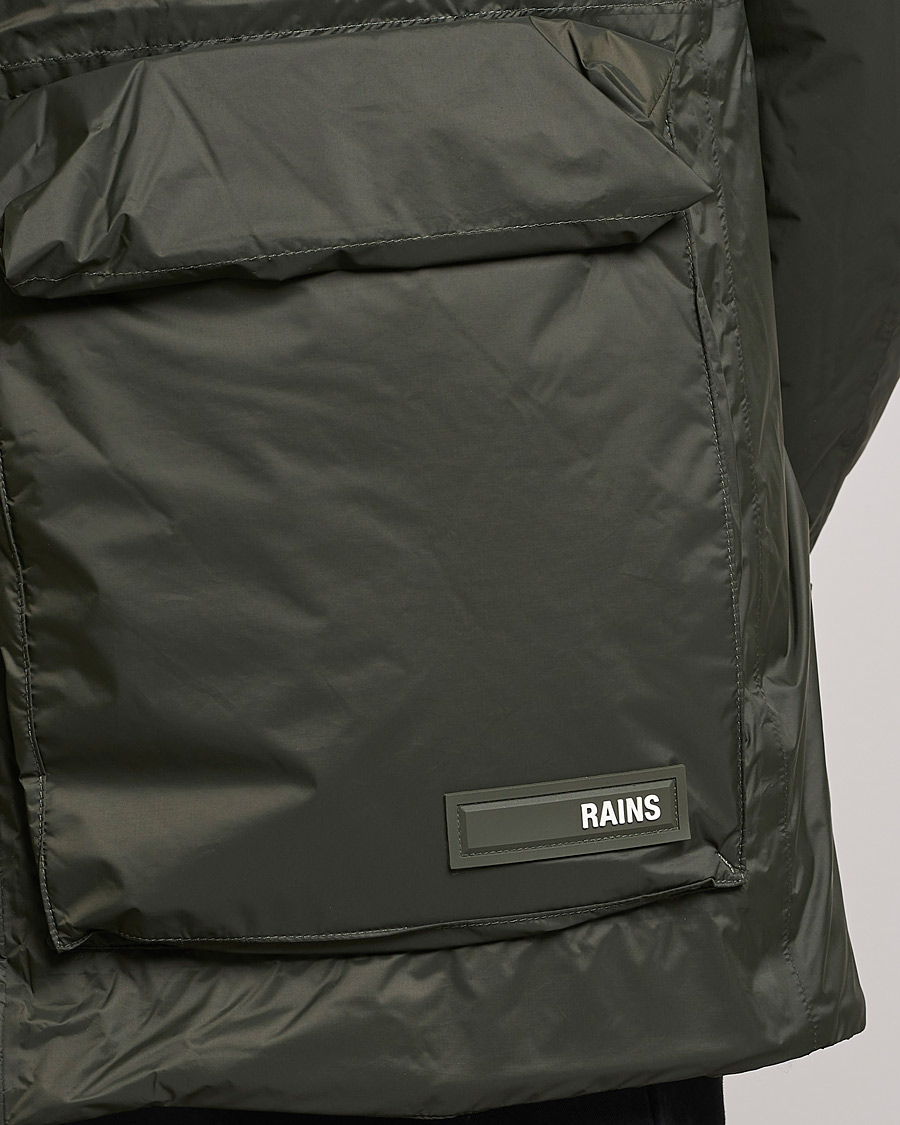Herre | Jakker | RAINS | Alpine Nylon Parka Green