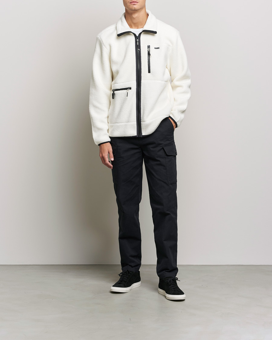 Herre | Trøjer | RAINS | Heavy Fleece Full Zip Jacket Fossil