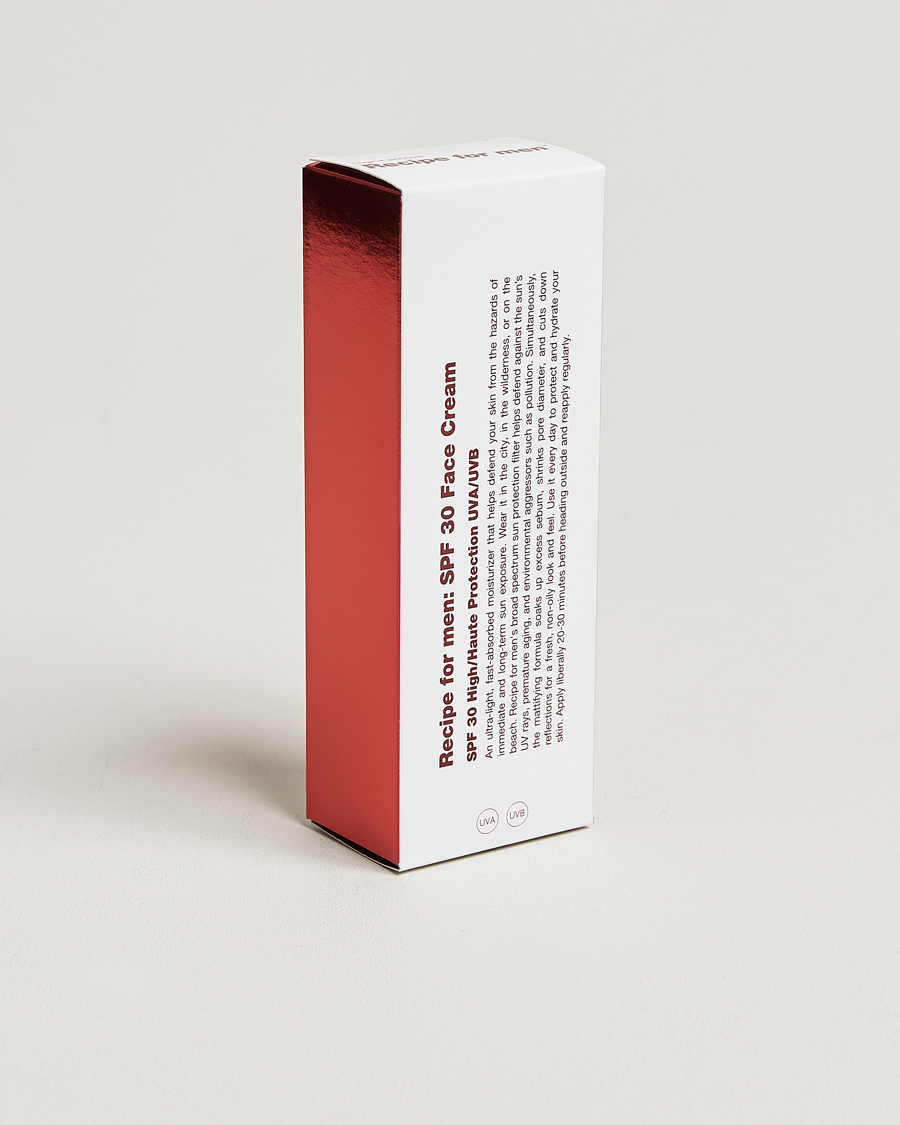 Herre | Hudpleje | Recipe for men | SPF 30 Face Cream 75ml