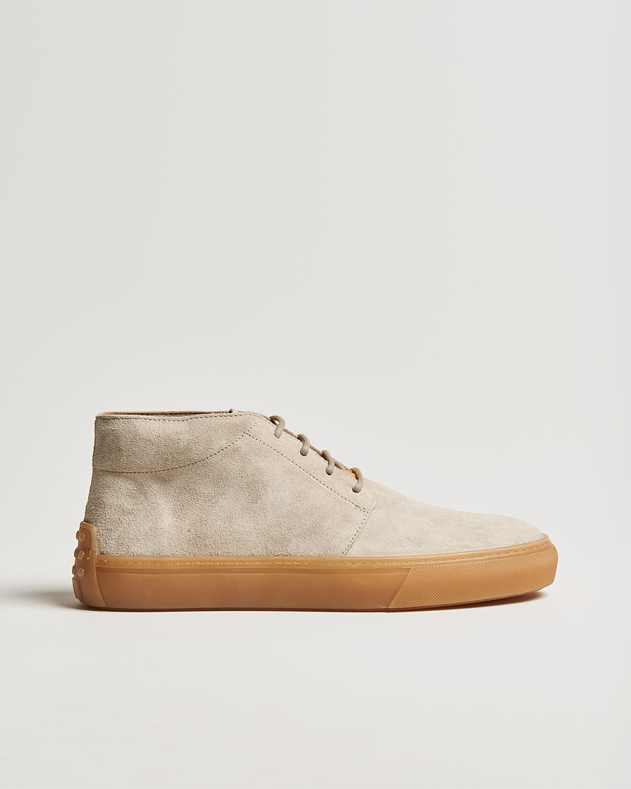 Herre | Tod's Casetta Chukka Boots Light Beige Suede | Tod's | Casetta Chukka Boots Light Beige Suede