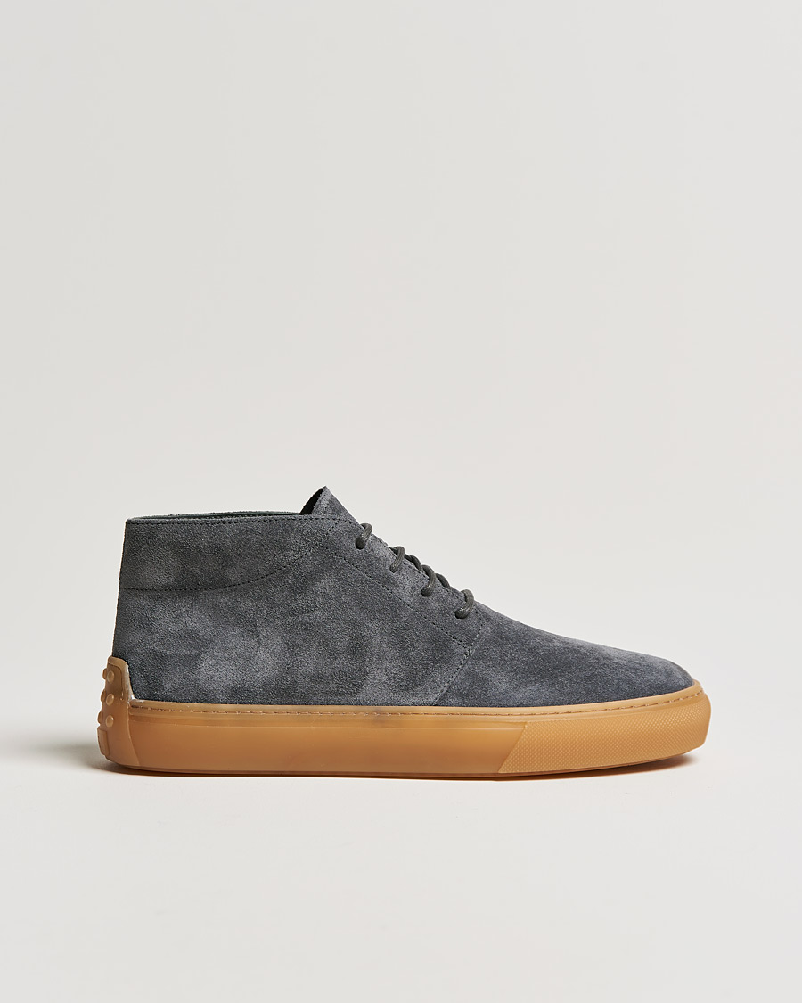 Herre | Tod's Casetta Chukka Boots Dark Grey Suede | Tod's | Casetta Chukka Boots Dark Grey Suede