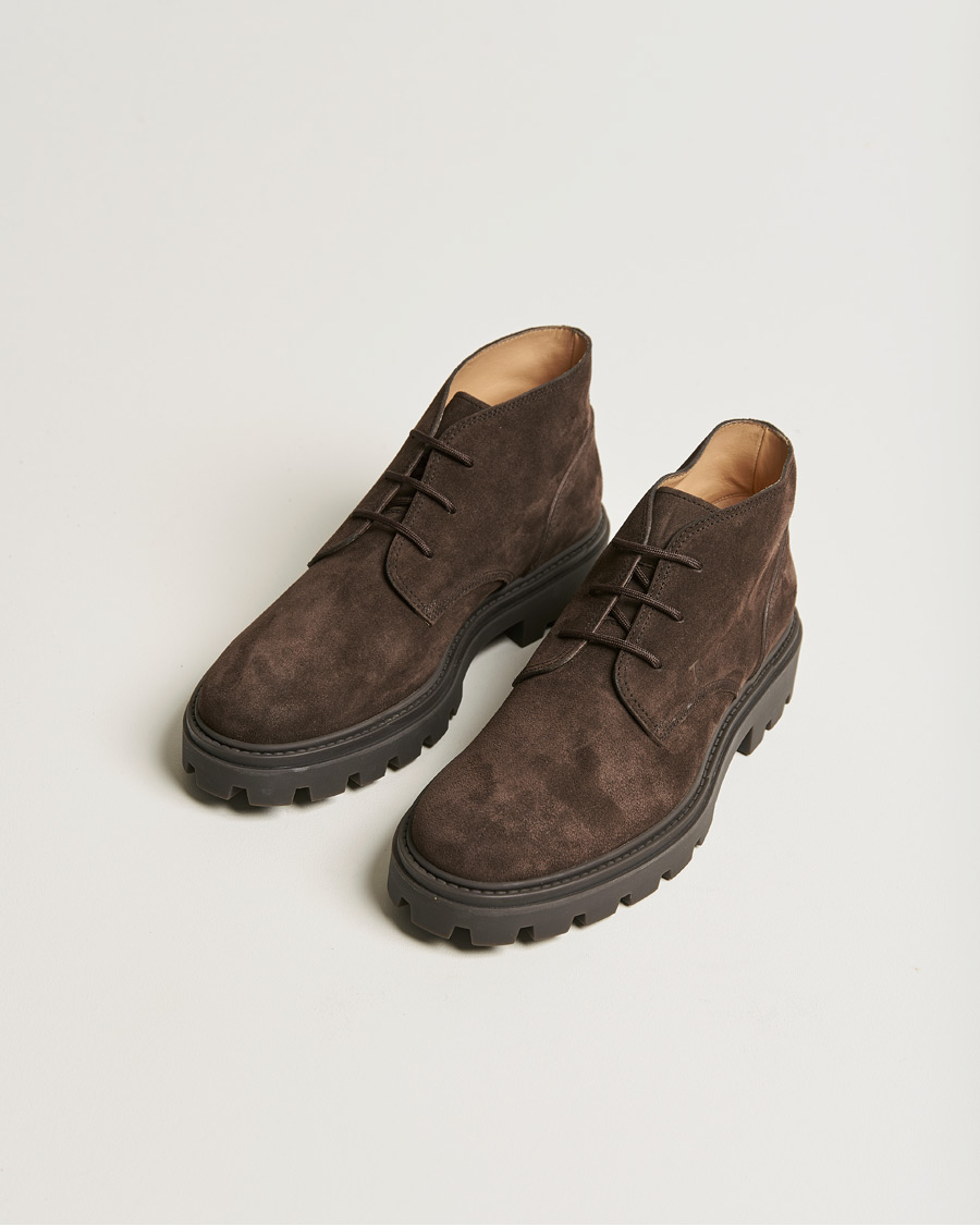 Herre | Tod's Heavy Winter Boots Dark Brown Suede | Tod's | Heavy Winter Boots Dark Brown Suede