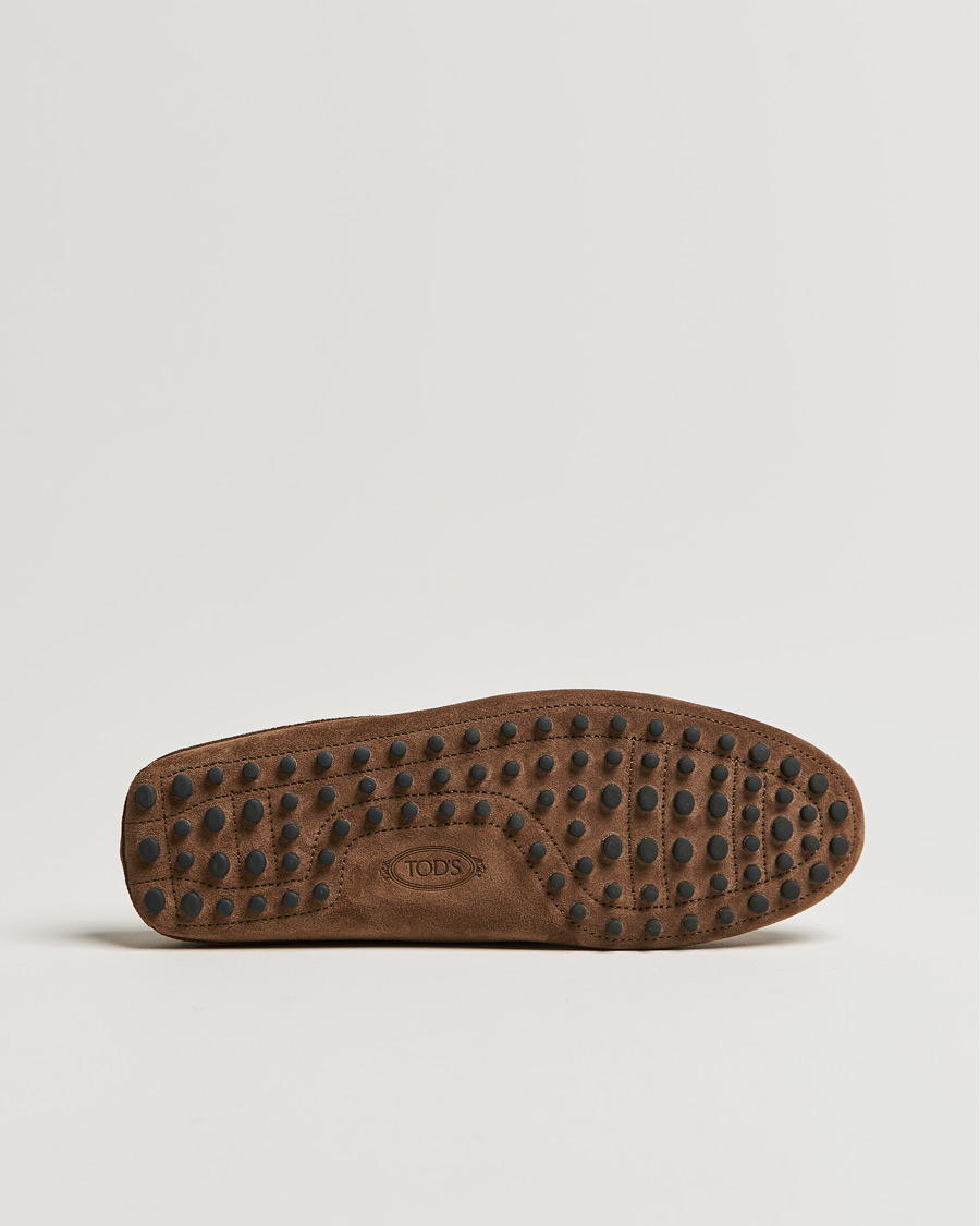 Herre | Tod's Gommino Slippers Dark Brown Suede | Tod's | Gommino Slippers Dark Brown Suede