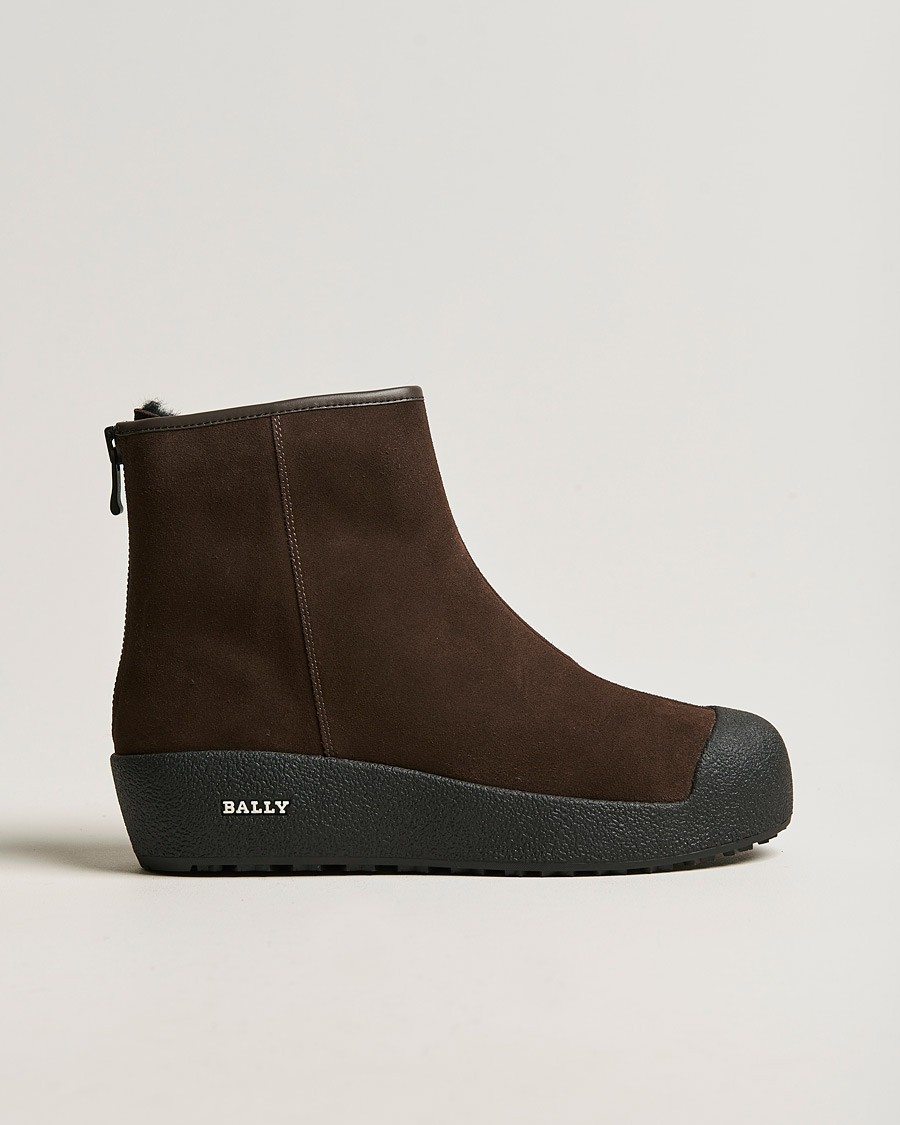 Herre | Bally Guard II M Curling Boot Coffee | Bally | Guard II M Curling Boot Coffee