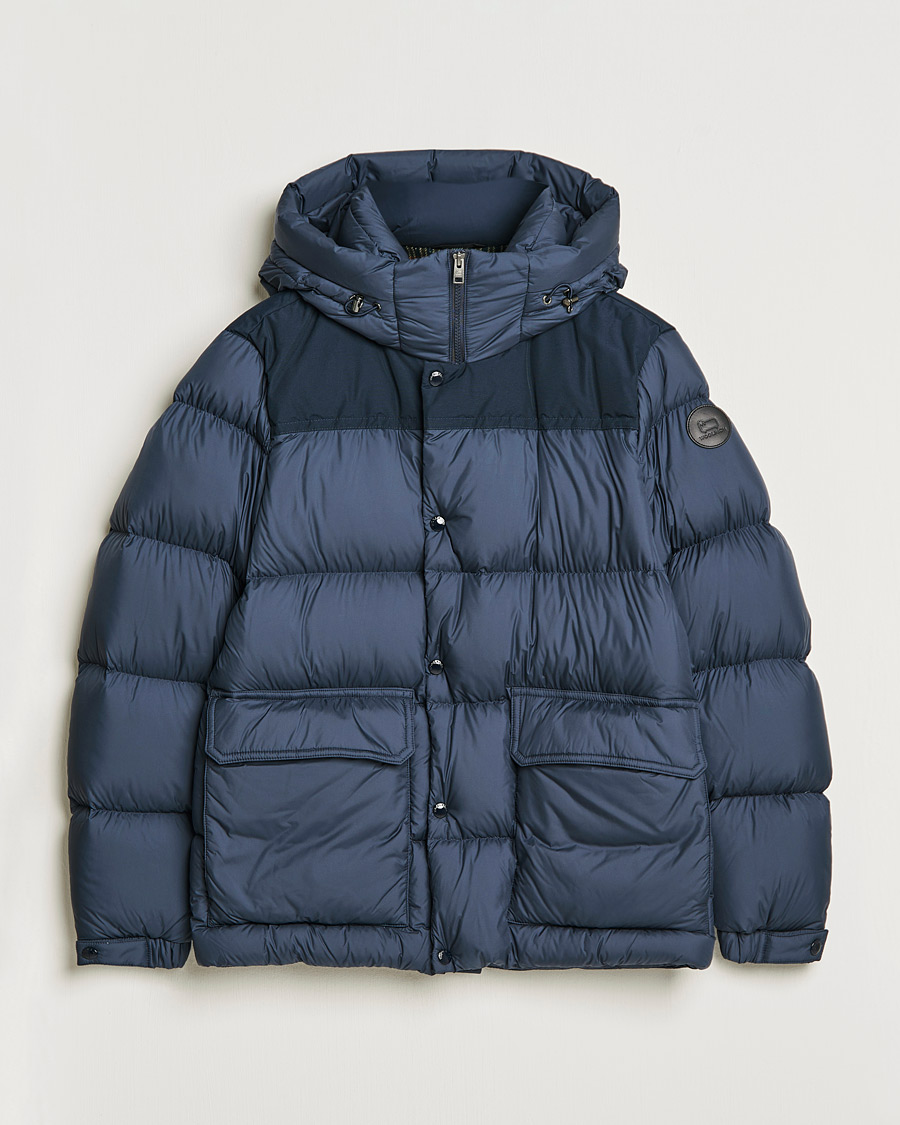 Herre | Jakker | Woolrich | Microfiber Sierra Padded Jacket Melton Blue