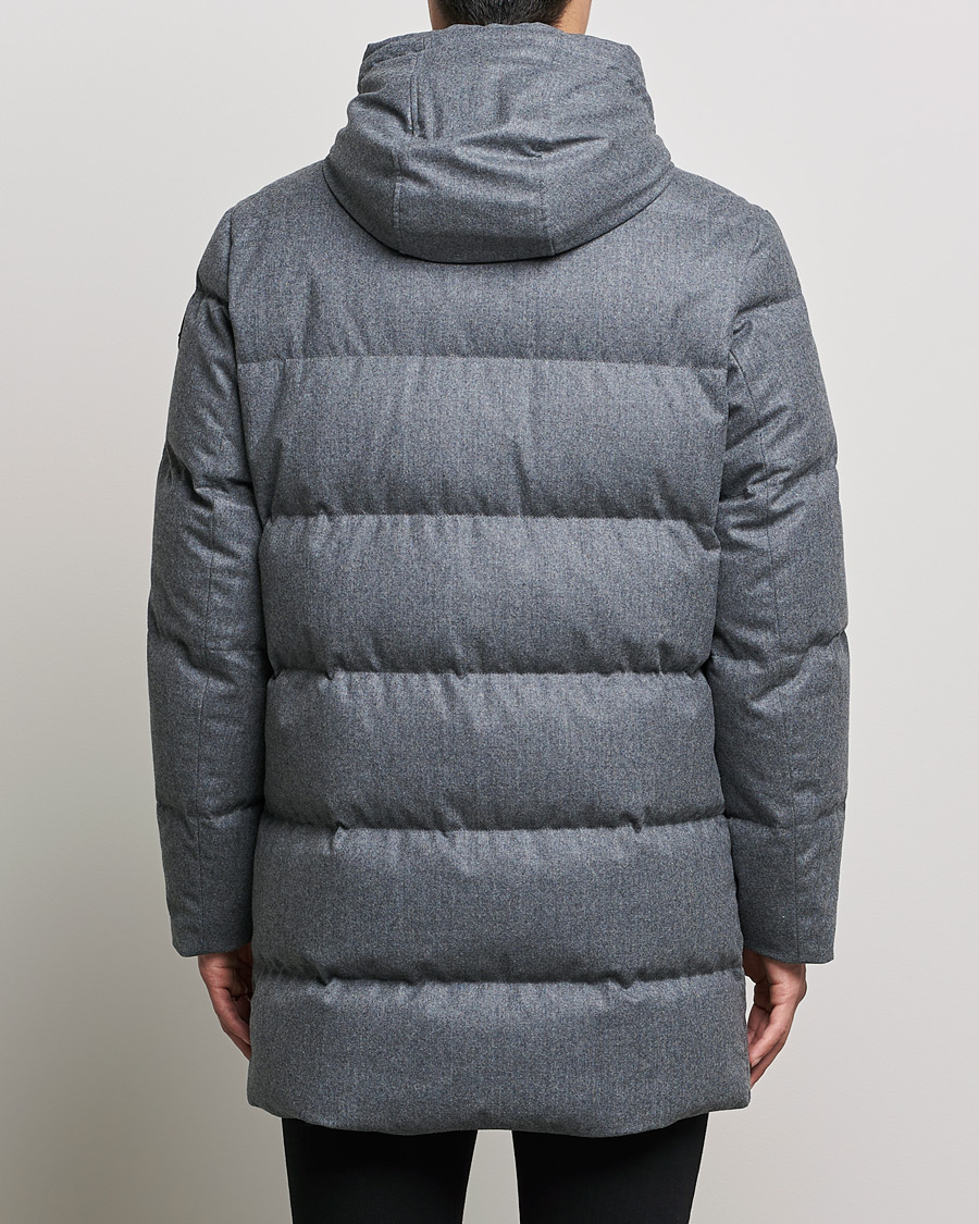 Herre | Jakker | Woolrich | Luxe Long Parka Medium Grey Melange