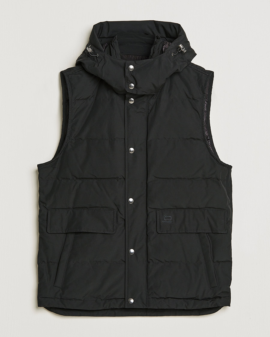 Herre | Jakker | Woolrich | Aleutian Detachable Hooded Vest Black