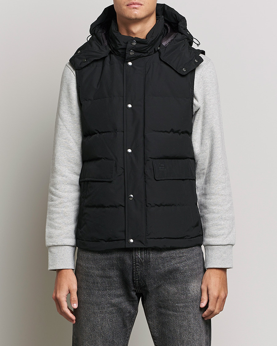 Herre | Jakker | Woolrich | Aleutian Detachable Hooded Vest Black