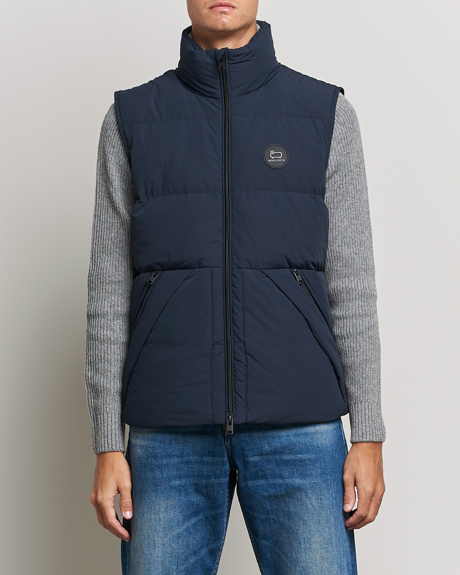 Herre | Jakker | Woolrich | Sierra Supreme Vest Melton Blue