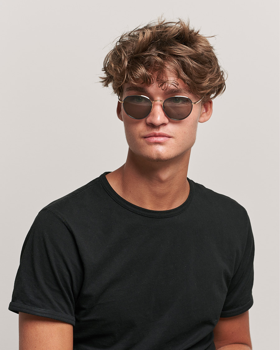 Herre |  | Thom Browne | TB-S119 Sunglasses Navy/White Gold