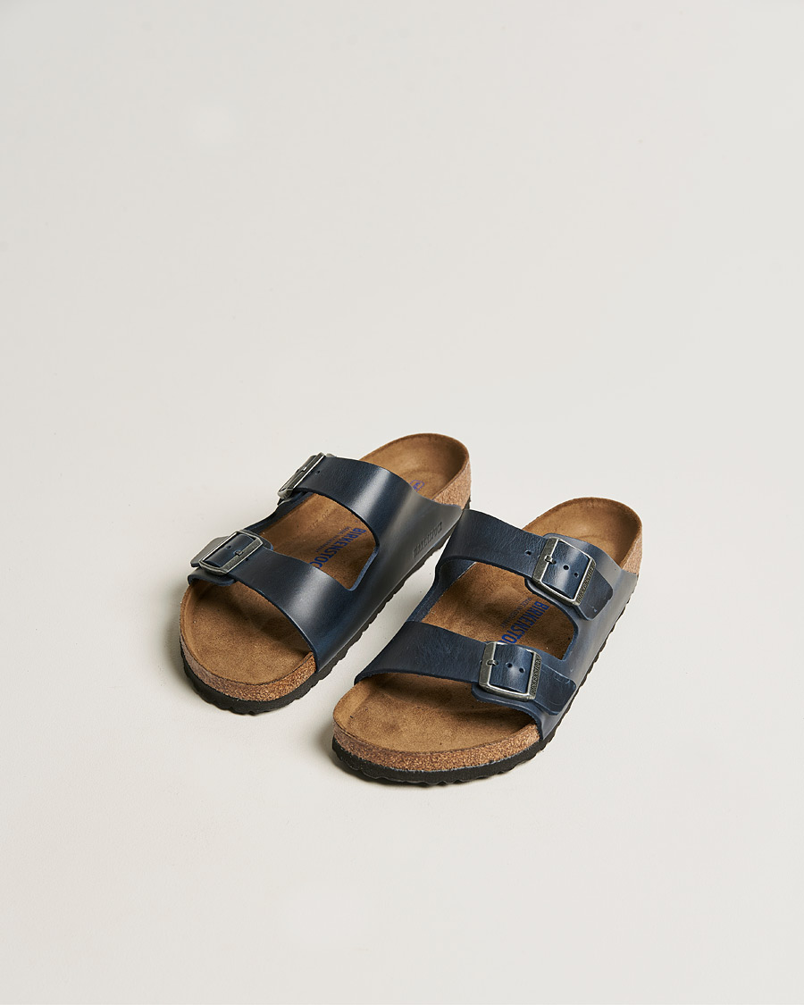 Herre | BIRKENSTOCK Arizona Soft Footbed Blue Oiled Leather | BIRKENSTOCK | Arizona Soft Footbed Blue Oiled Leather