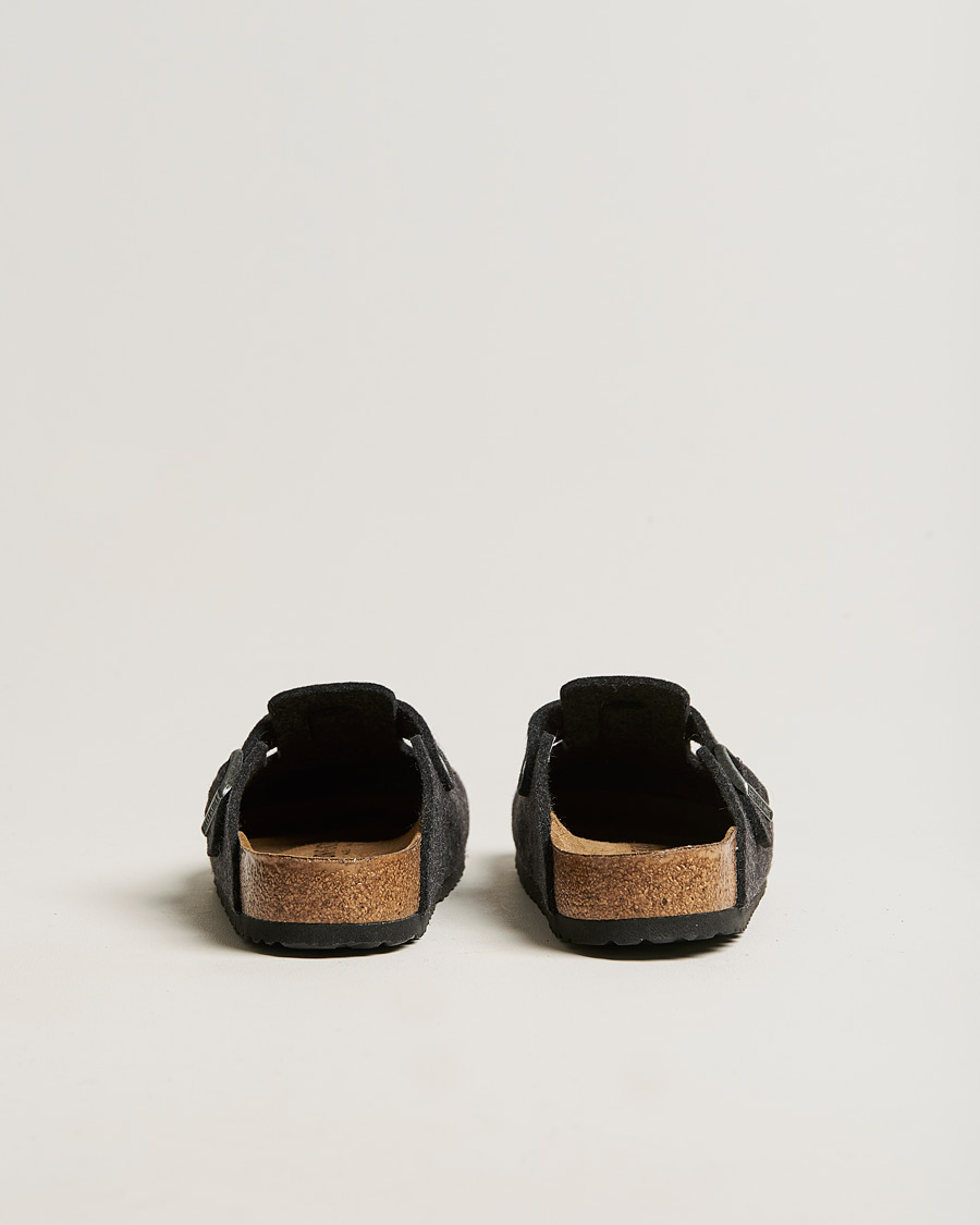 Herre | BIRKENSTOCK Boston Classic Footbed Wool Felt Antracite | BIRKENSTOCK | Boston Classic Footbed Wool Felt Antracite