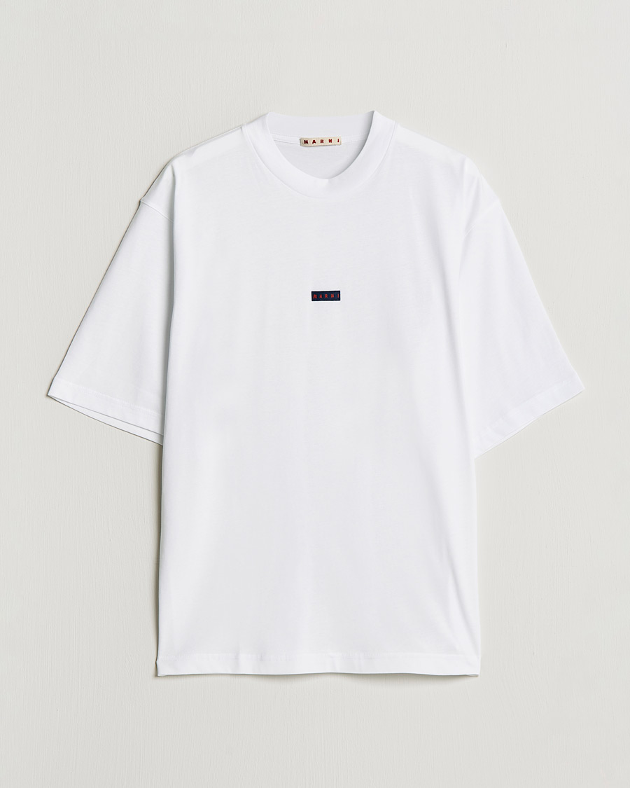 Herre |  | Marni | Logo Applied T-Shirt White