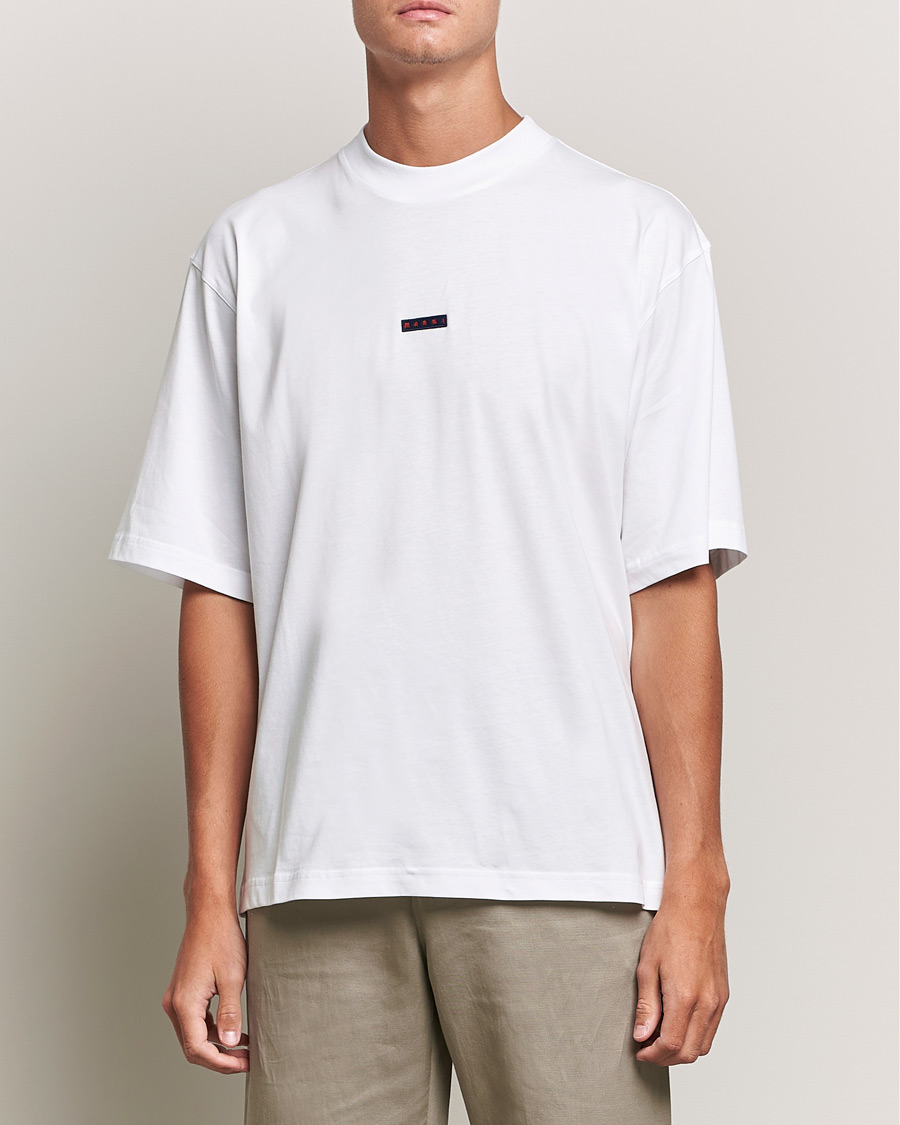 Herre | T-Shirts | Marni | Logo Applied T-Shirt White