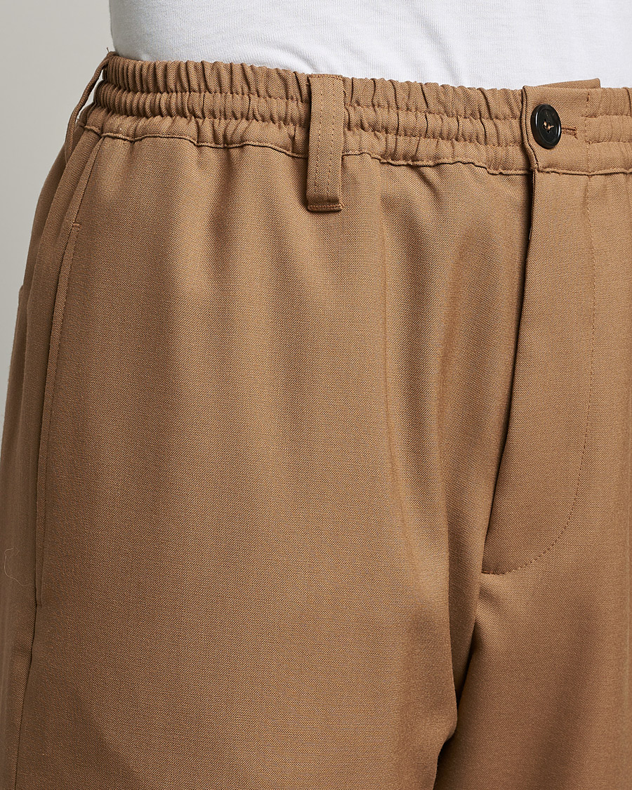 Herre | Bukser | Marni | Tropical Wool Trousers Beige
