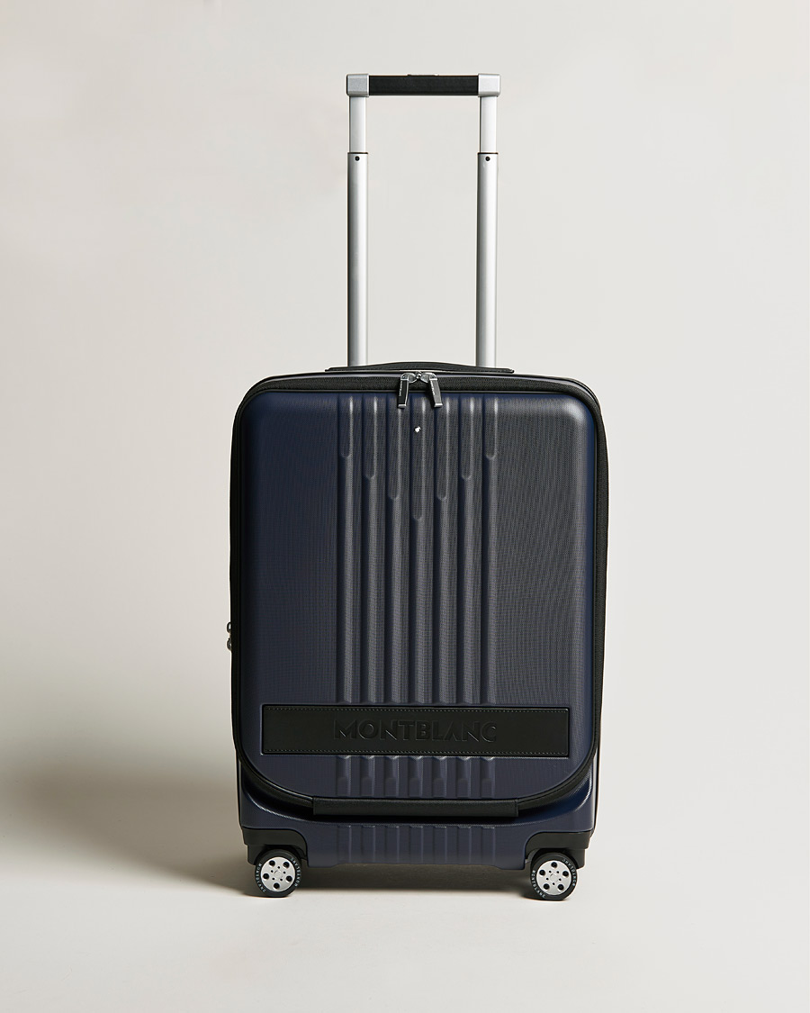 Herre | Tasker | Montblanc | Trolley Cabin w. Pocket 4 Wheels Blue